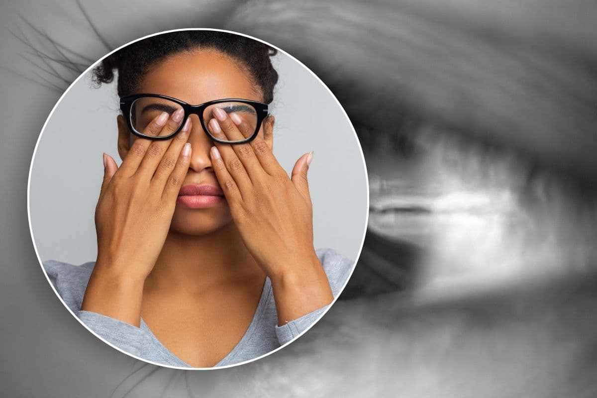 malattia degli occhi con sintomo di fastidio